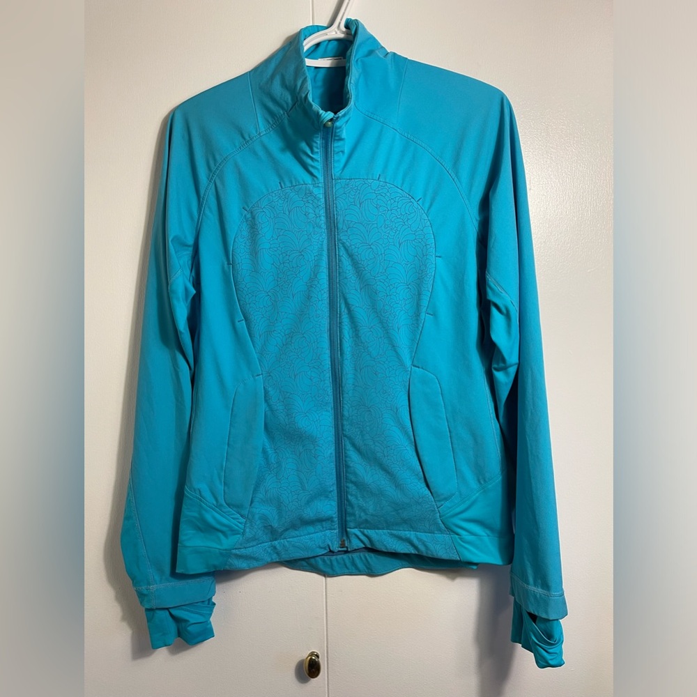 lululemon athletica Turquoise Full-Zip Jacket